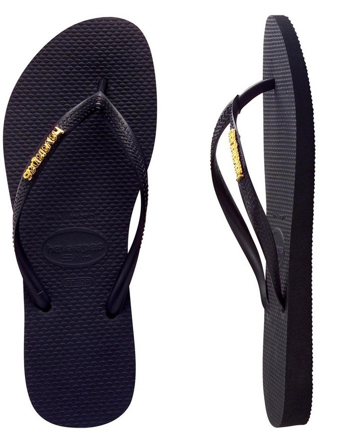 Havaianas Slim Logo Metallic Blk Gold Havaianas Hydro Surf