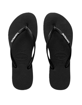 Havaianas Slim Logo Metallic Silver-jandals-HYDRO SURF