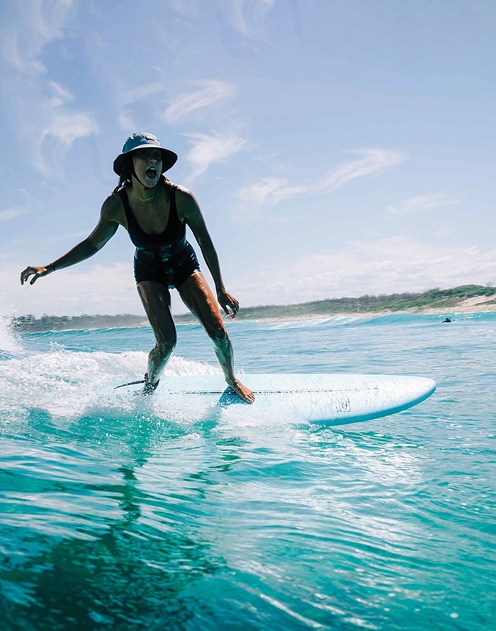 Ocean and store earth surfboard