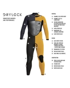 Xcel Drylock 4x3mm TDC Mens Wetsuit Steamer