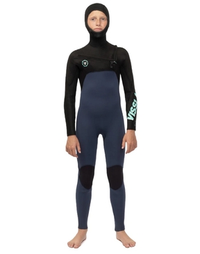 Vissla 7 Seas Boys 5x4x3mm Full Hooded Chest Zip Wetsuit-wetsuits-HYDRO SURF