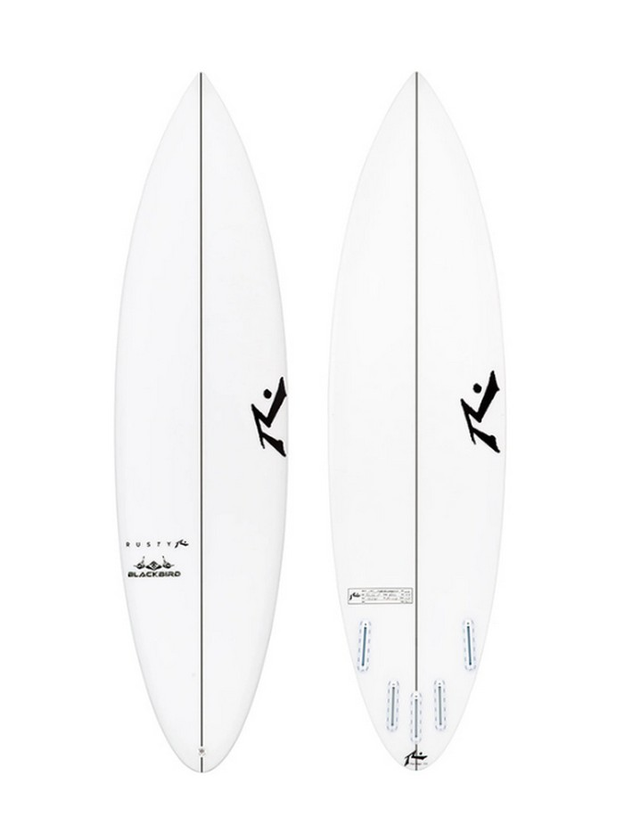 Rusty Blackbird Surfboard - FCS2