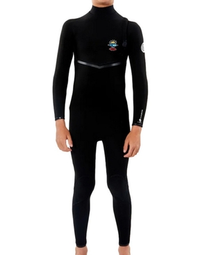 Rip Curl Junior Flashbomb 4x3mm Zip Free Wetsuit Steamer-wetsuits-HYDRO SURF