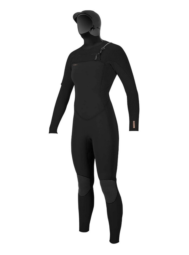 O'Neill Women's Hyperfreak 5.5x4.5mm Hooded Wetsuit Chest Zip Steamer