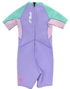 O'Neill Girls Toddler Reactor Back Zip Short Sleeve Spring Suit 2mm