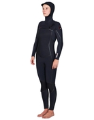 O'Neill Womens Hyper Fire X 5x4 mm Hooded Chest Zip Wetsuit