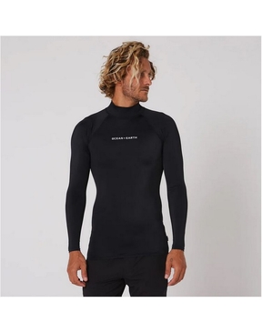 Ocean & Earth Script L/S Rashvest-wetsuits-HYDRO SURF