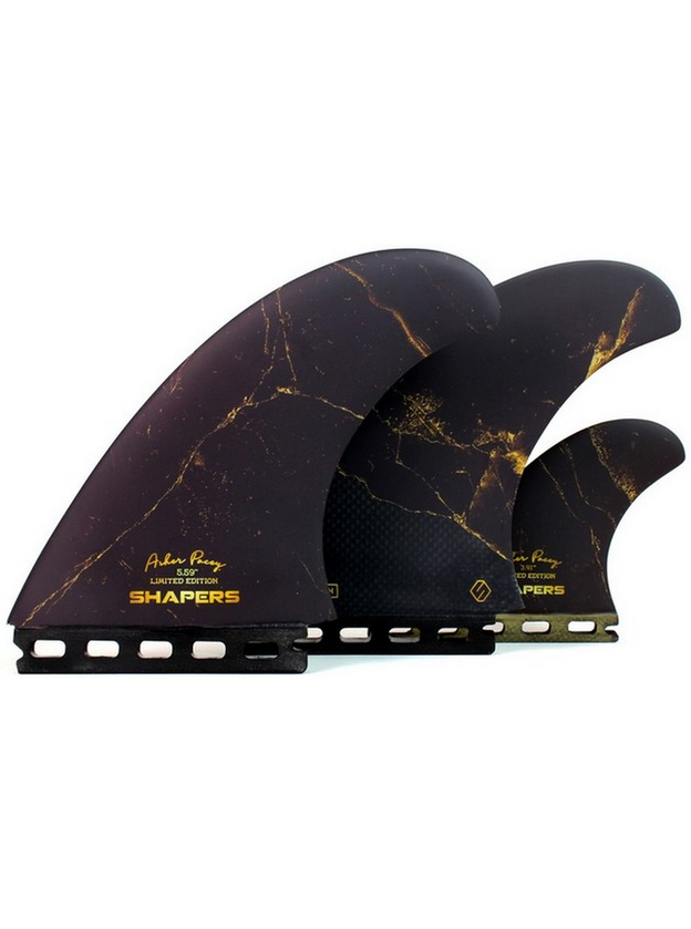 Shapers Asher Pacey 5.59 Black Gold Twin Fin - (Futures)