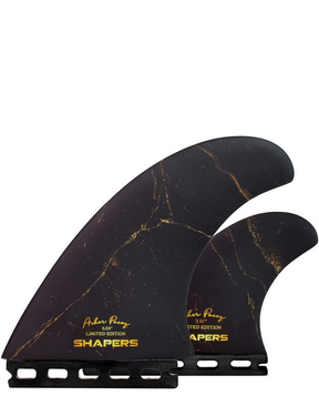 Shapers Asher Pacey 5.59 Black Gold Twin Fin - (Futures)-surfboard-fins-HYDRO SURF