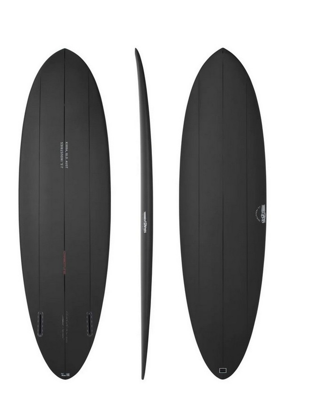 JS Carbotune Big Baron Mid Length Surfboard - FCS II